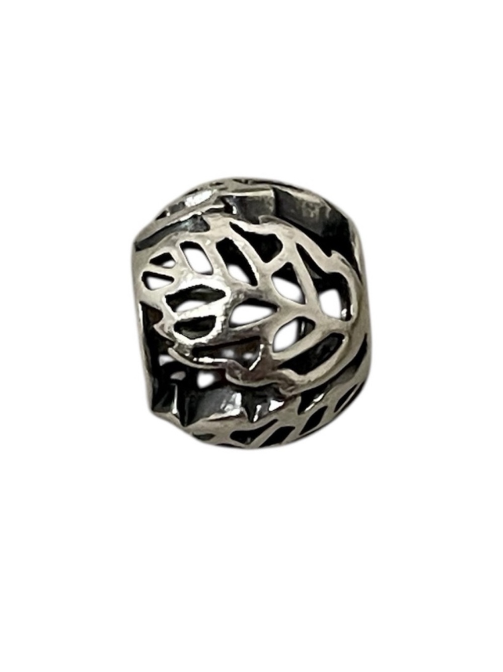 Pandora Autumn Bliss Silver Leaf Charm Bead